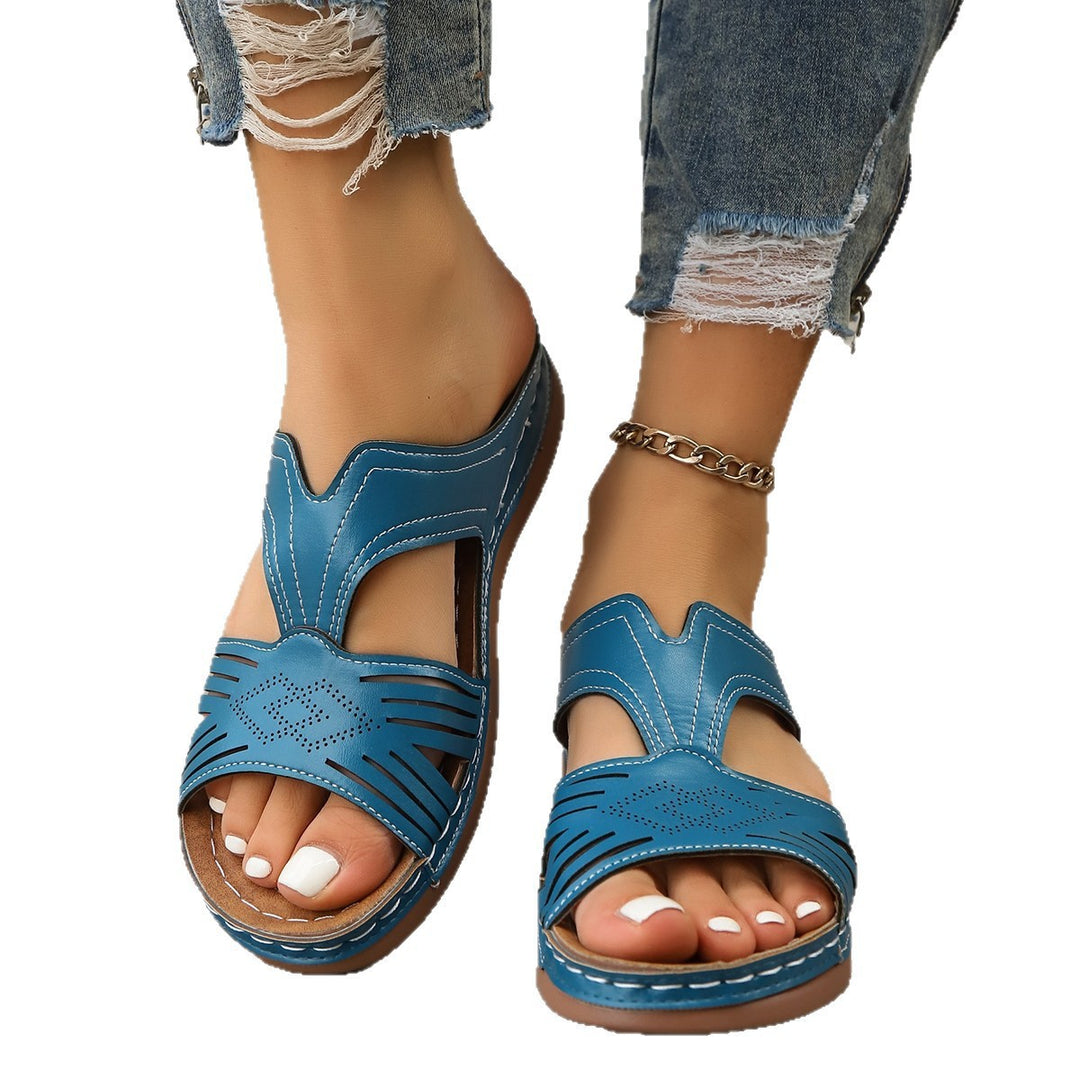 Damen Komfort-Sandalen mit offenem Zehenbereich und anatomischer Fußbettung EB