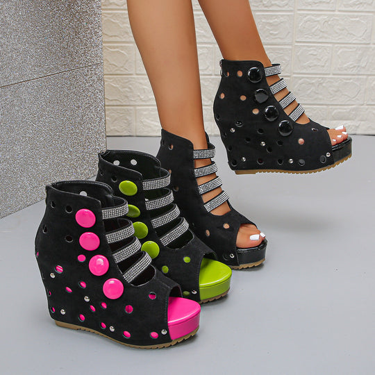 Damen Plateau Sandalen EB