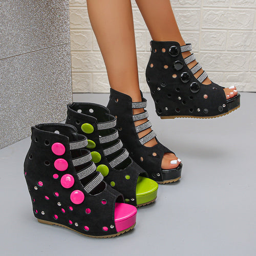 Damen Plateau Sandalen EB