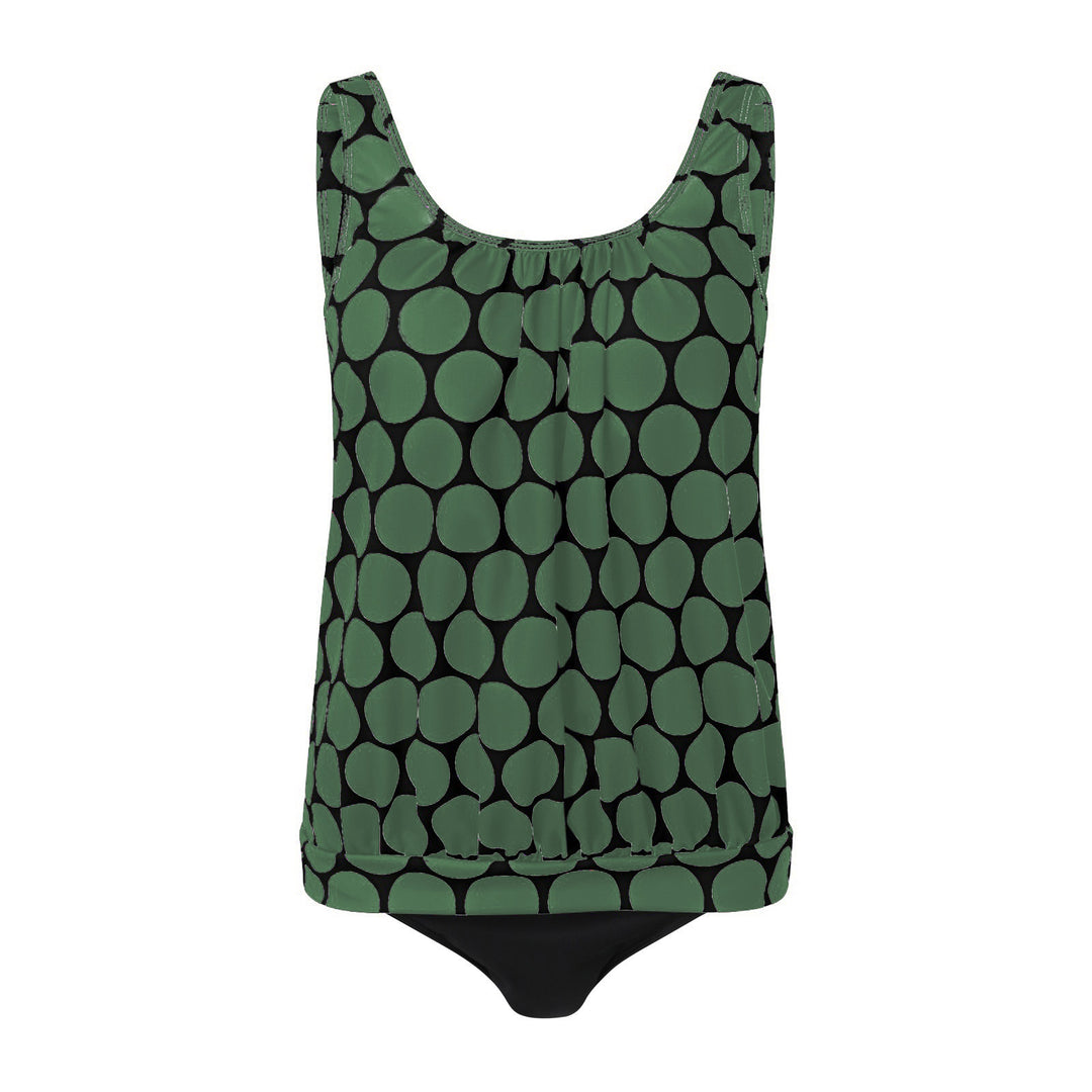 Damen lässiger Tankini mit hoher Taille und elegantem Schnitt EB