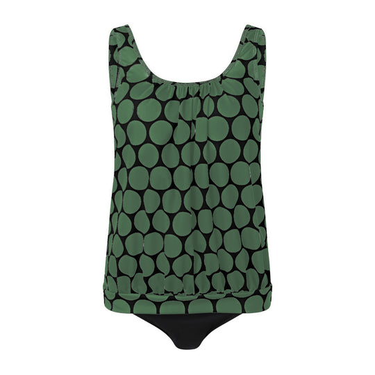 Damen lässiger Tankini mit hoher Taille und elegantem Schnitt EB