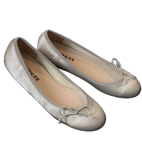 Damen Ballerinas mit elegantem Schleifenakzent und luxuriösem Satinfinish EB