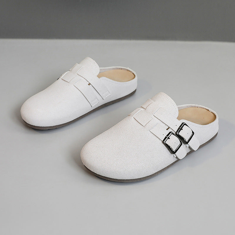 Damen komfortable Clogs mit doppeltem Schnallen-Design EB