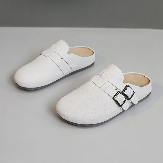Damen komfortable Clogs mit doppeltem Schnallen-Design EB