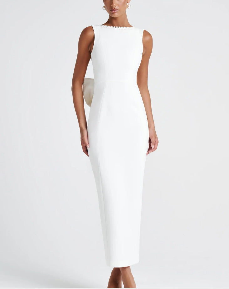 Damen Elegantes Maxikleid mit strukturierter Silhouette und stilvollem Design EB
