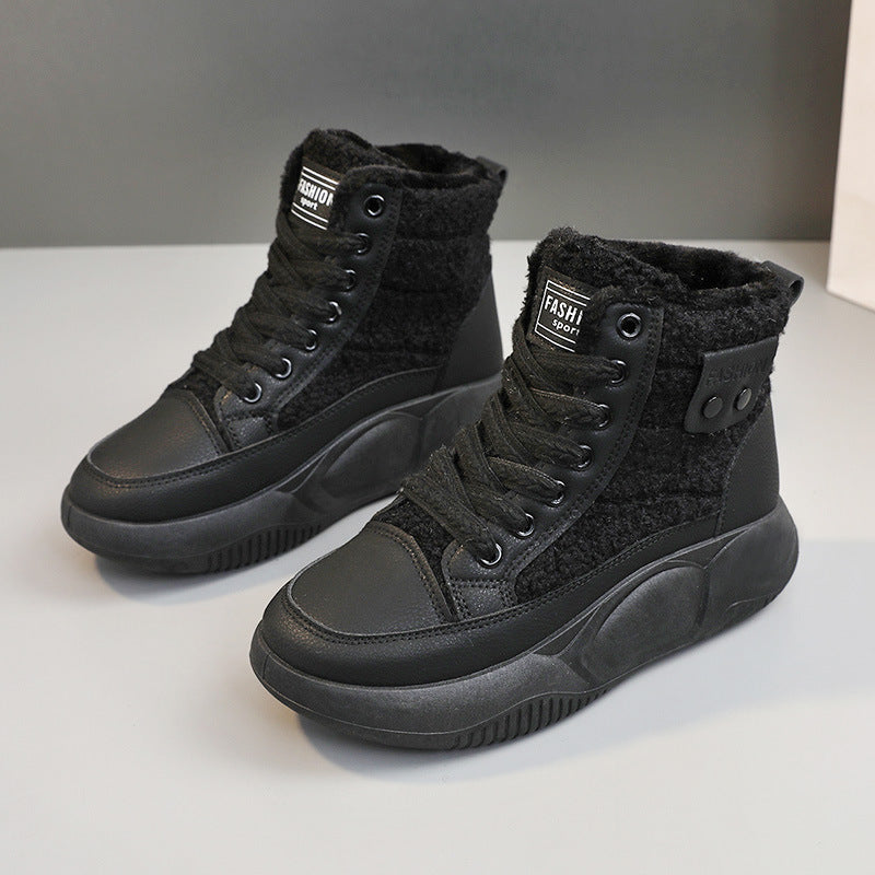 Damen High-Top Sneakers mit isolierendem Innenfutter und rutschfester Sohle EB