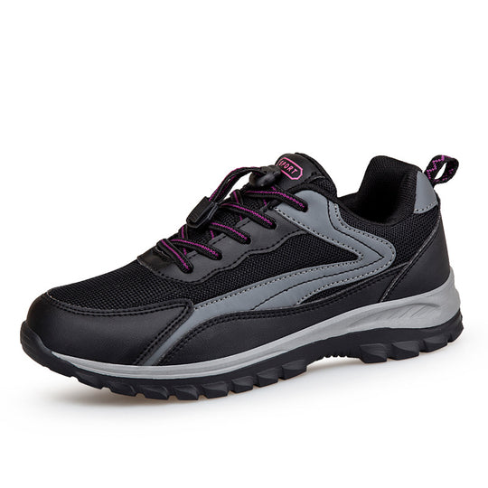 Damen Sportliche Lauf-Sneaker mit atmungsaktiver Mesh-Oberfläche und Schnellschnürsystem EB