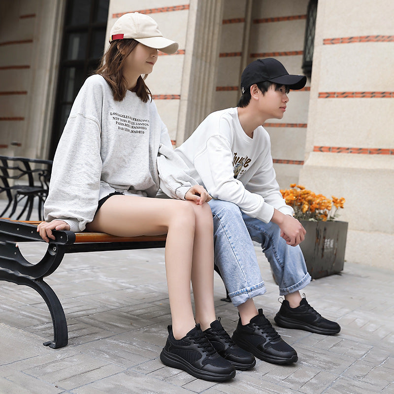 Damen nan atmungsaktiver Netz-Sneaker mit dämpfender Leichtsohle und gepolstertem Fersenkragen EB
