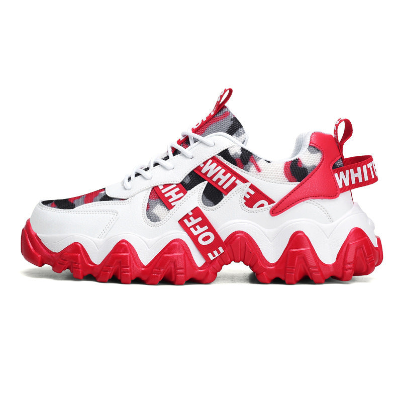 Damen Sportliche Chunky Sneakers mit strapazierfähigem Obermaterial und rutschfester Sohle EB