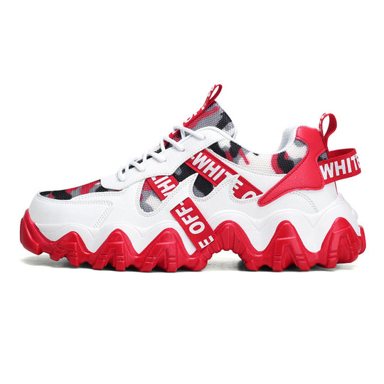 Damen Sportliche Chunky Sneakers mit strapazierfähigem Obermaterial und rutschfester Sohle EB