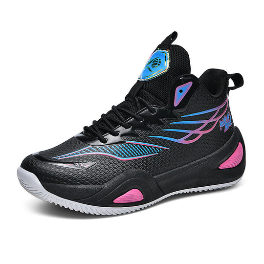 Damen Sportliche High-Top Sneakers mit atmungsaktiver Mesh-Oberfläche und dämpfendem Fußbett EB