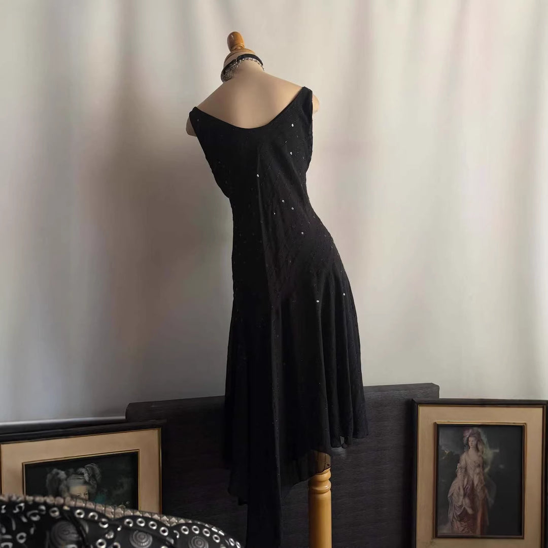 Damen Elegantes Abendkleid mit verführerischen Glitzerakzenten EB
