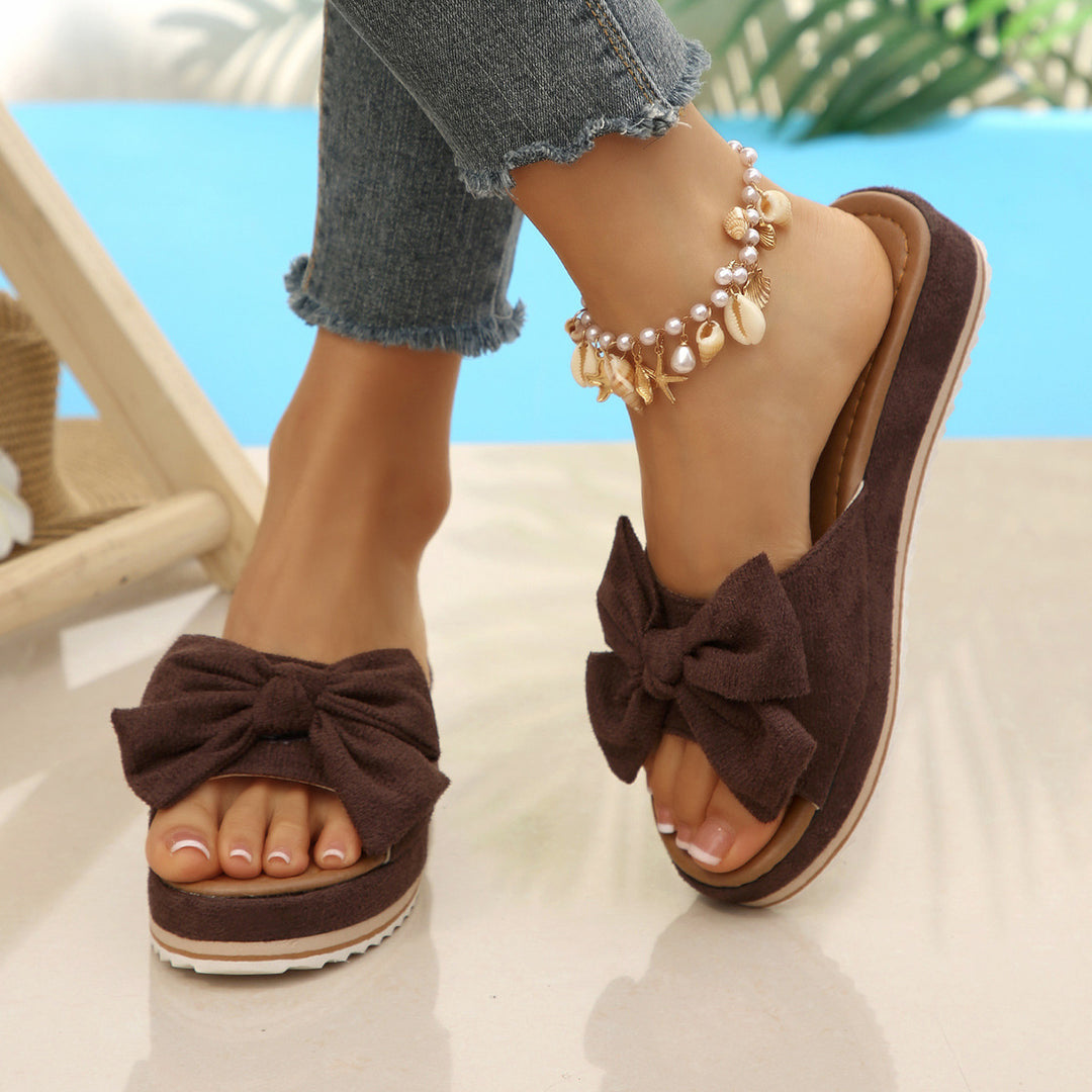 Damen Bequeme Sandalen mit modischem Schleifen-Design EB