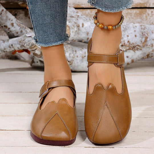 Damen Bequeme Sneaker mit verstellbarem Riemendesign EB