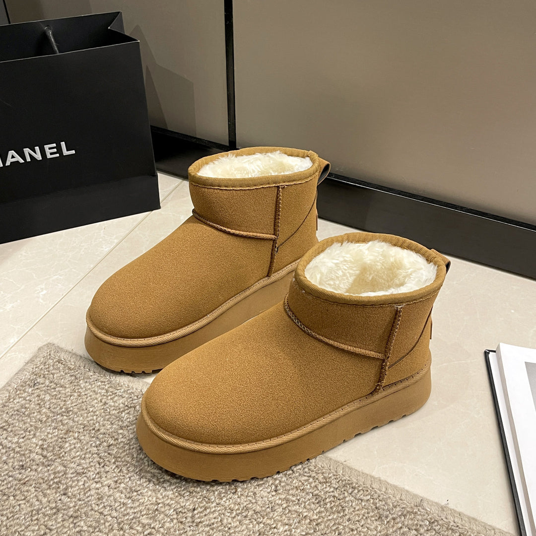 Damen Gemütliche Fleece-Stiefeletten EB