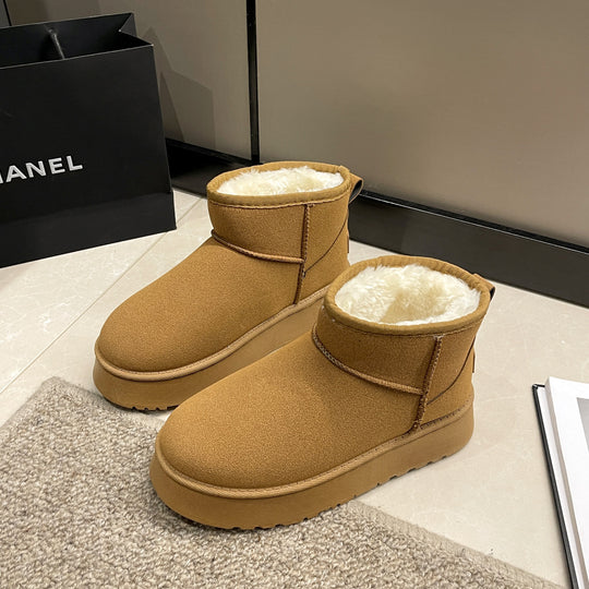 Damen Gemütliche Fleece-Stiefeletten EB