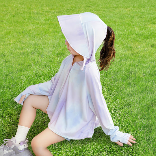 Damen performante UV-Schutzjacke mit Kapuze EB