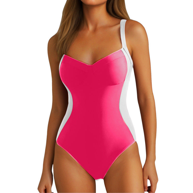 Damen Einteiliger Badeanzug mit modischem Schnitt und femininer Silhouette EB