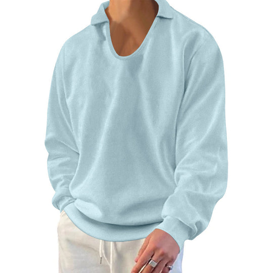 Herren lässiger Pullover mit strukturiertem Stoff und modernem Schnitt EB