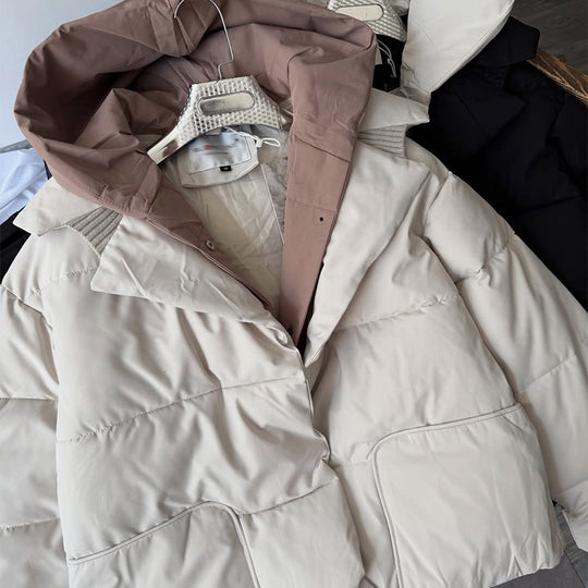 Damen Steppjacke mit großzügiger Kapuze und modernem Schnitt EB