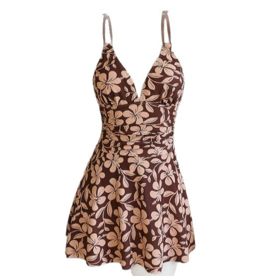 Damen Schwimmdress mit elegantem Floral-Design EB