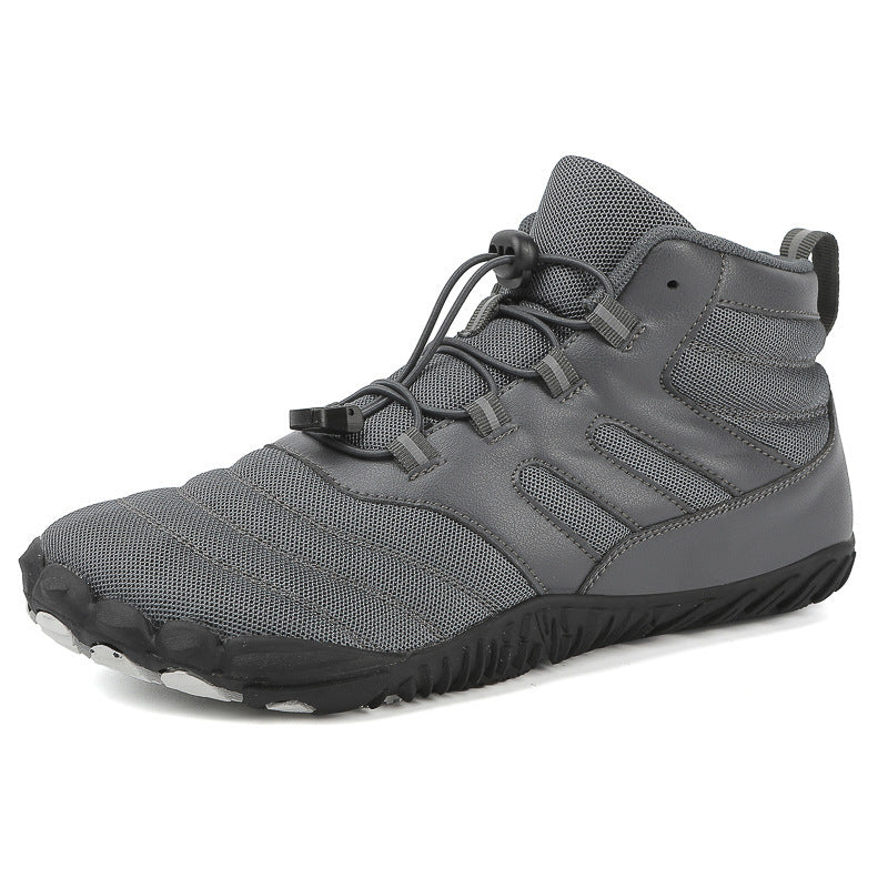 Unisex nan knöchelhoher barfußähnlicher Wassersportschuh mit Schnellzug-Schnürung und flexibler Profilsohle EB
