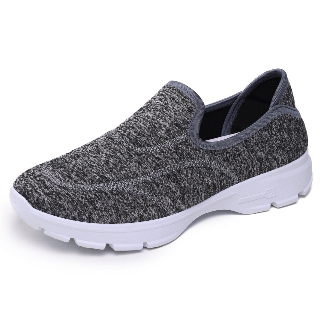 Damen Bequeme Slip-On Sneakers mit rutschfester Sohle und atmungsaktivem Obermaterial EB