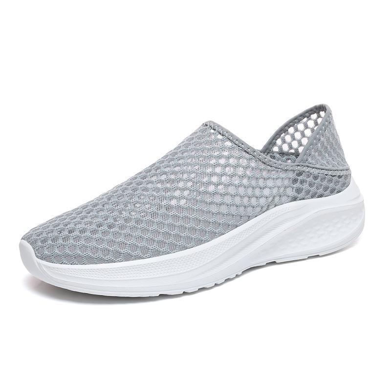 Damen Atmungsaktive Slip-On Sneakers mit flexibel anpassbarem Mesh-Obermaterial EB