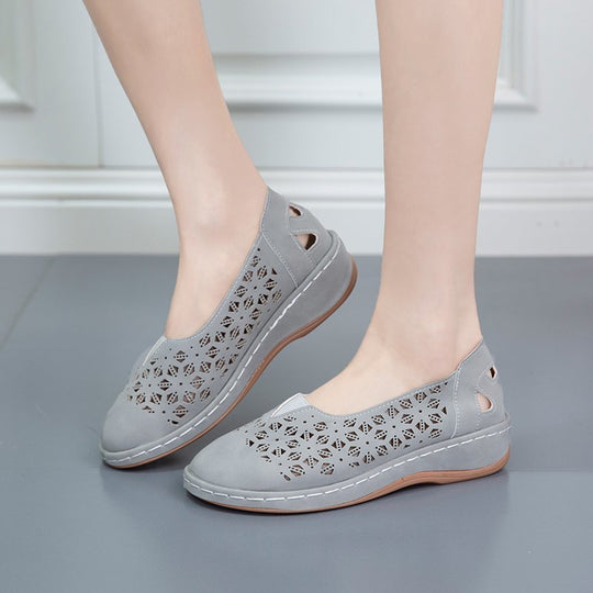 Damen Bequeme Ballerinas mit Luftlöchern EB