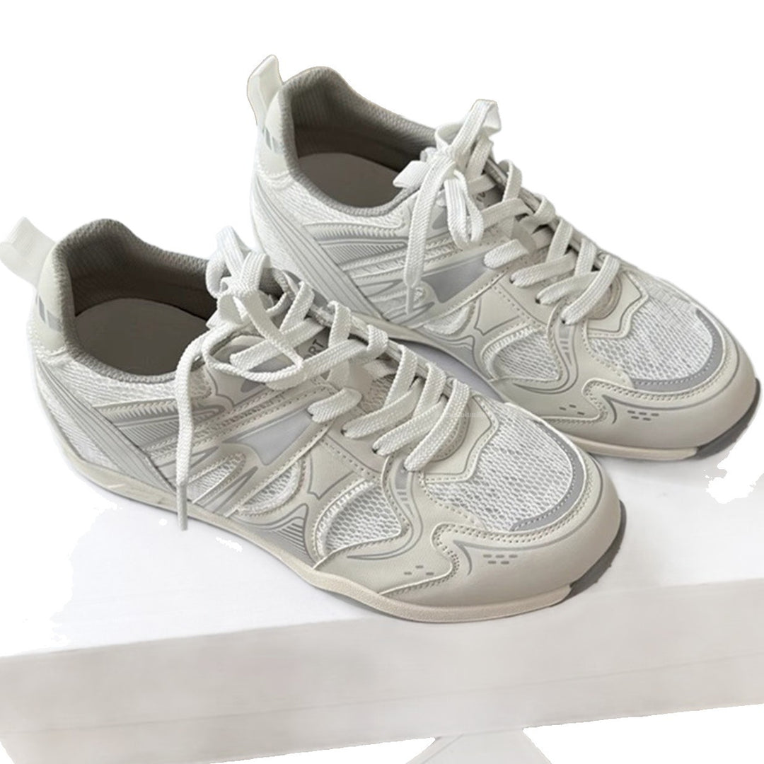 Damen Sportliche Freizeitsneaker mit atmungsaktiver Mesh-Oberfläche und rutschfester Sohle EB