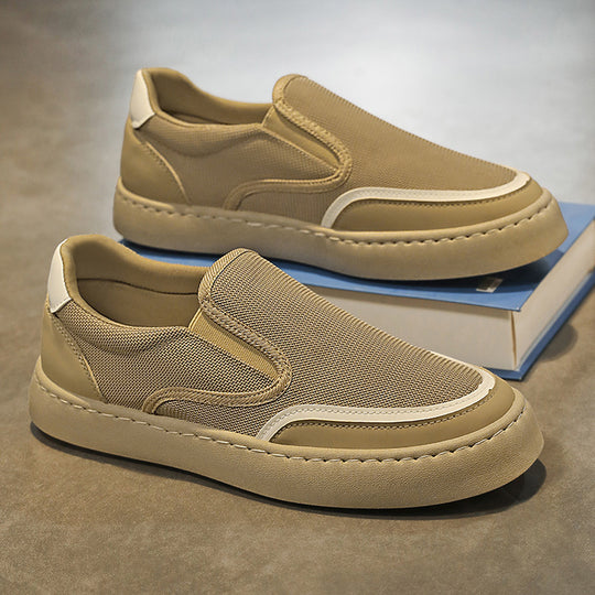 Damen Slip-On Freizeitschuhe mit atmungsaktiver Mesh-Oberfläche und bequemer Sohle EB