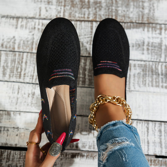 Damen Atmungsaktive Schuh mit elastischem Riemendesign EB