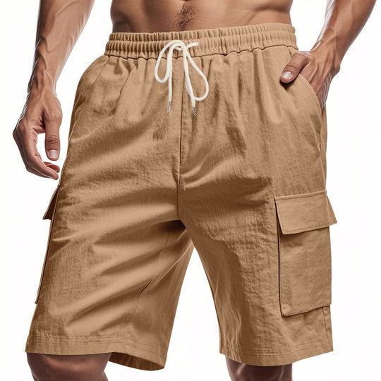 Herren Cargo-Shorts mit mehreren praktischen Taschen und elastischem Bund EB