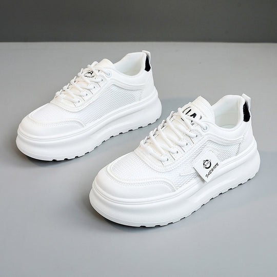 Damen Modische Sneakers mit atmungsaktiver Mesh-Oberfläche und dämpfendem Sohlenprofil EB