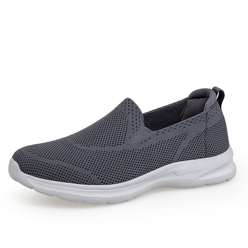Damen Bequeme Slip-On Lauf-Sneaker mit atmungsaktivem Obermaterial EB