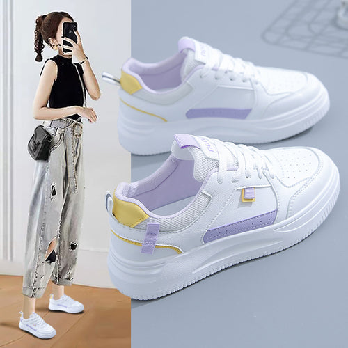 Damen Sneaker mit atmungsaktiver Laufsohle und modernem Design EB
