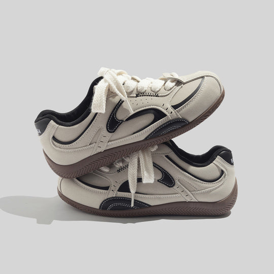 Damen Sportliche Sneaker mit rutschfester Gummisohle und atmungsaktiver Struktur EB