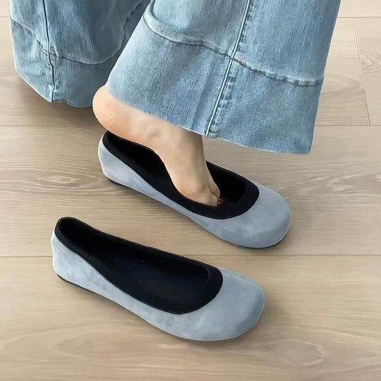 Damen Ballerinas mit Leopardenmuster und komfortablem Innenfutter EB