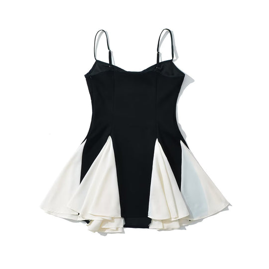 Damen Sommerkleid mit strahlendem Kontrastdesign EB