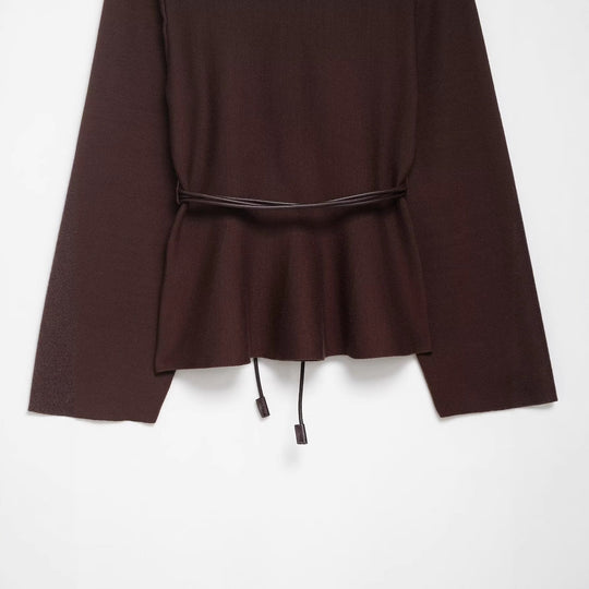 Damen Wickeljacke mit modernem Schnitt und Gürtel EB