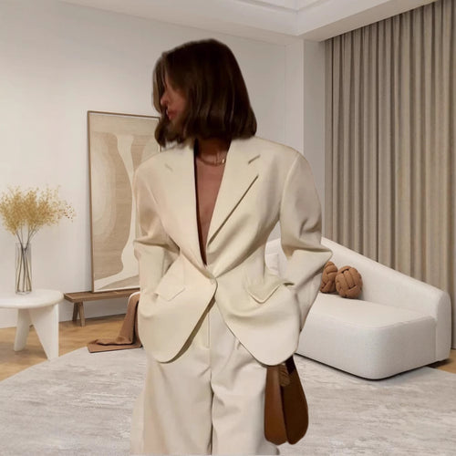 Damen Eleganter Blazer im Oversized-Stil mit praktischen Taschen EB
