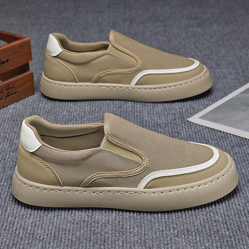 Damen Slip-On Sneakers mit atmungsaktiver Mesh-Oberfläche und rutschfester Sohle EB