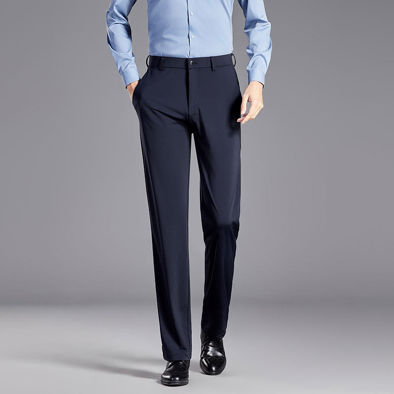 EB | Anzughose Slim Fit Seidenmischung Knitterfrei Gerade Schnitt