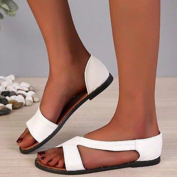 Damen Sandalen mit offenem Zehenbereich und komfortabler Fußbettgestaltung EB