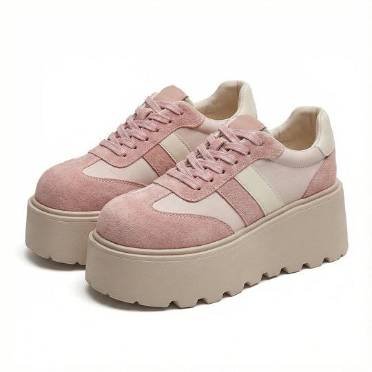 Damen Plateau-Sneakers mit sportlichem Design von EB