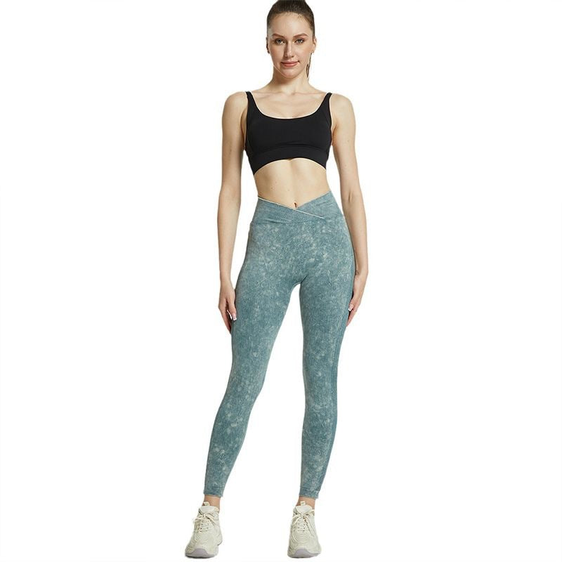 Damen Hochgeschnittene Sportleggings EB