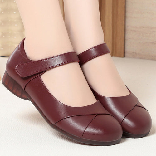 Damen Mary Jane Ballerinas mit bequemem Riemen und flexiblem Fußbett EB