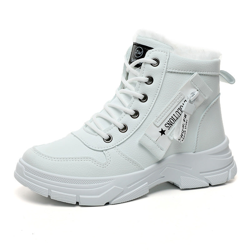Damen High-Top Sneakers mit warmem Fleece-Innenfutter und rutschfester Sohle EB
