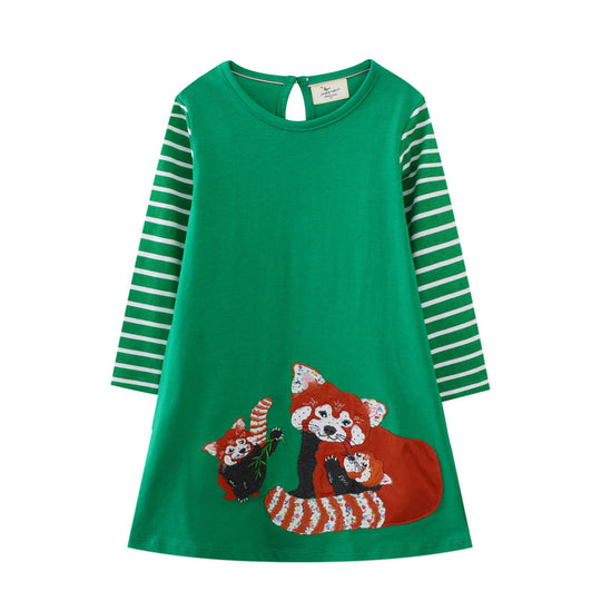 Mädchen Freizeitkleid mit süßem Tiermotiv EB
