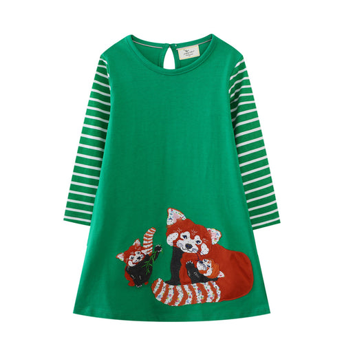 Mädchen Freizeitkleid mit süßem Tiermotiv EB